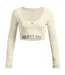 Womens/ladies Project Rock Long-sleeved T-shirt Brown Under Armour-2