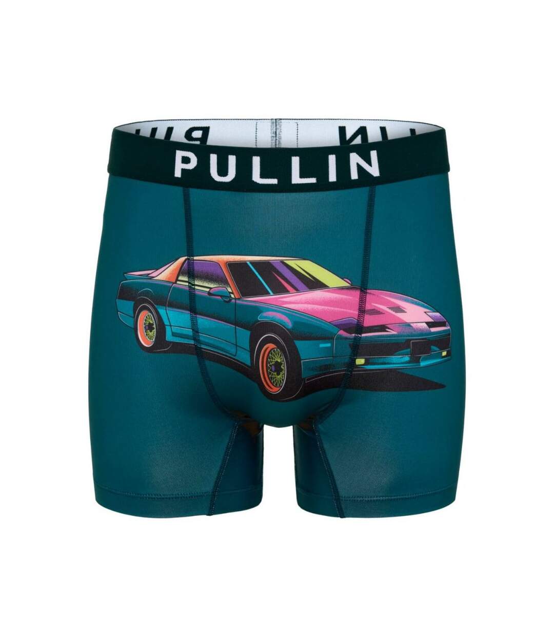 PULL IN Boxer Long Homme Microfibre K2000 Bleu-1