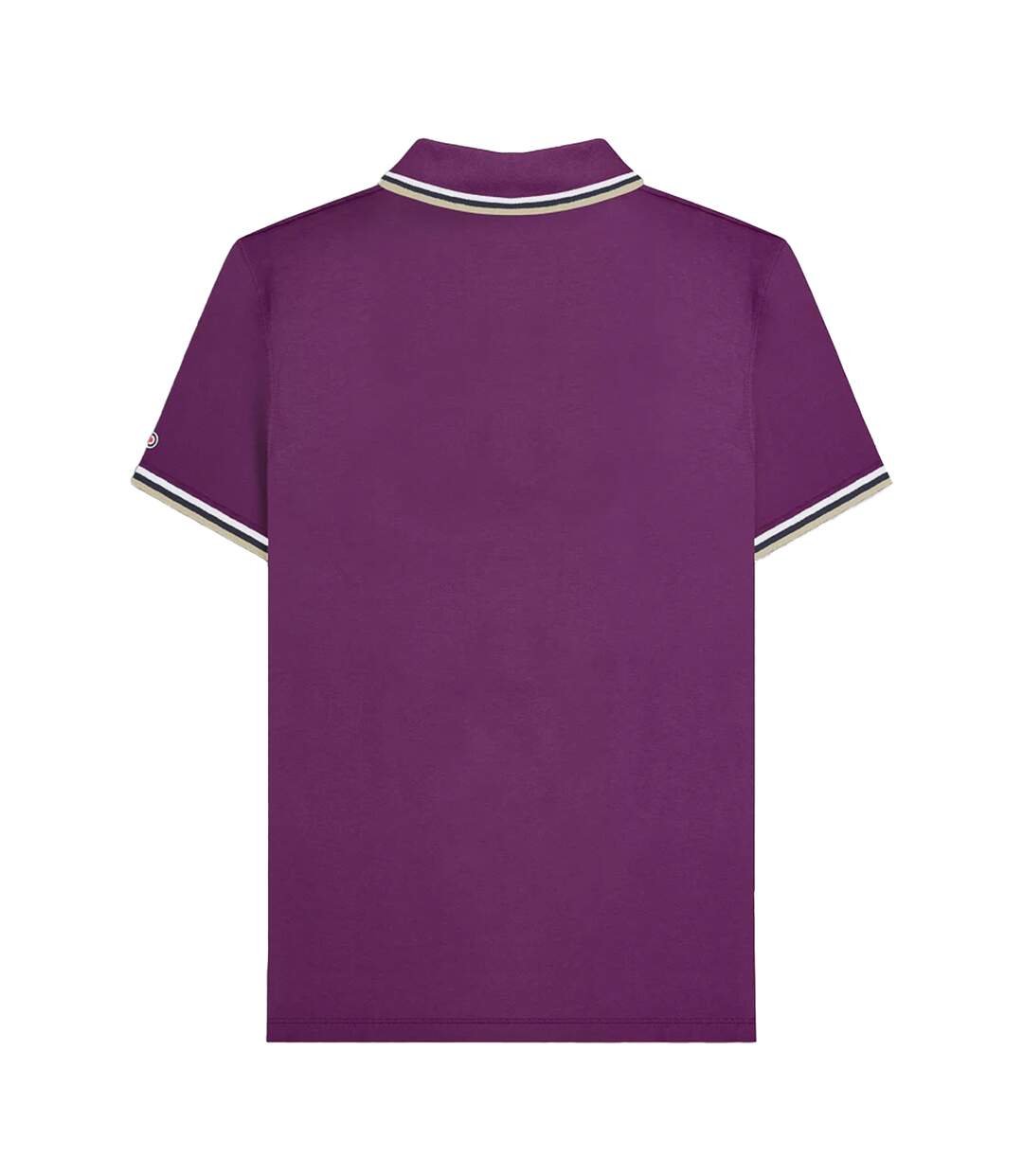 Polo Homme Violet Foncé Blanc Bleu Marine Marron Clair Lambretta-2