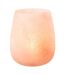 Vase Déco en Verre Givré 27cm Rose-2