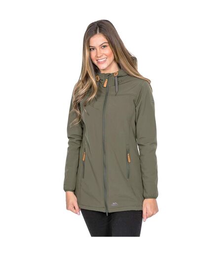 Trespass Womens/Ladies Kristen Longer Length Hooded Waterproof Jacket (Moss) - UTTP4195