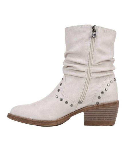 Bottes Motif/style Western Rebel Femme Blanc Cassé Blowfish Malibu