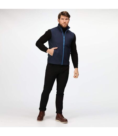 Professional Mens Ablaze Soft Shell Bodywarmer Navy French Blue Regatta