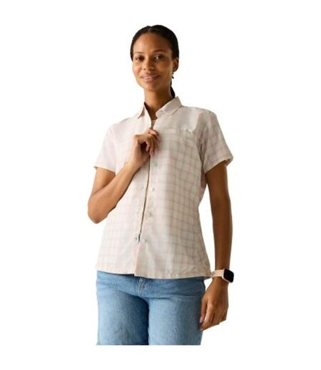 Chemisier Manches Courtes Motif/style À Carreaux Mindano Femme Rose Regatta