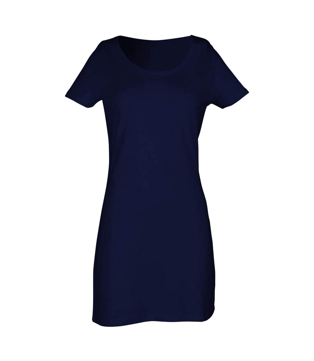 Robe T-shirt Motif/style Uni Femme Bleu Marine SF-2