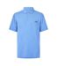 Mens Herringbone Golf Polo Shirt Vista Blue Callaway-1