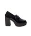 Mocassins penny cash femme noir Faith