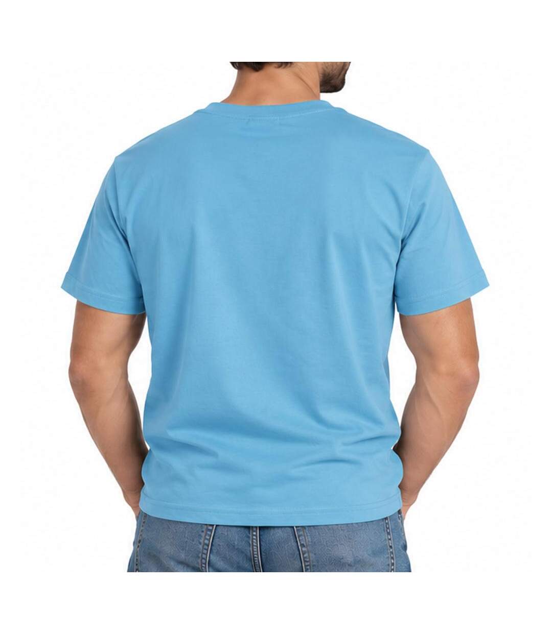 T-shirt bleu homme olympique de marseille g23021t-2