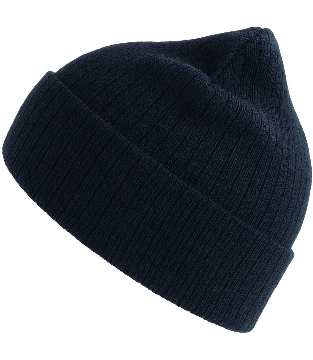 Unisex Adult Rio Ribbed Recycled Beanie Navy Atlantis-1