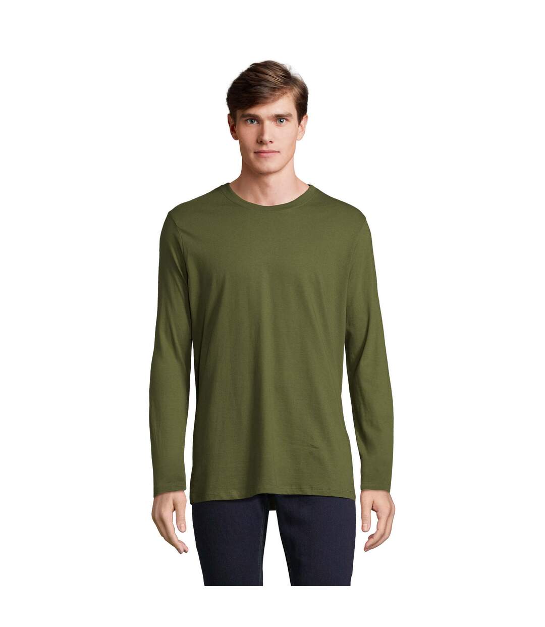 T-shirt Imperial Homme Kaki Foncé SOLS-1
