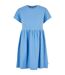 Robe T-shirt Empire Valance Femme Bleu Ciel Urban Classics-1