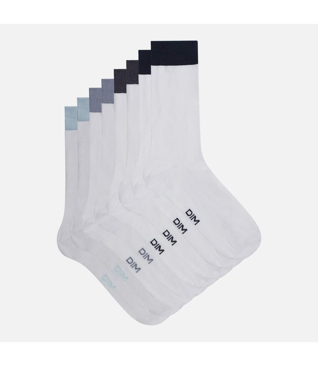 Lot de 4 paires de chaussettes coton peigné EcoDim-1