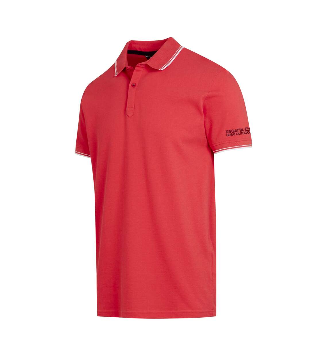 Mens tadeo polo shirt red sky/white Regatta