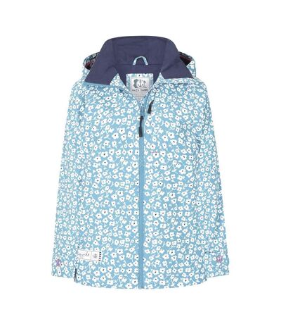 Womens/ladies Buttercups Waterproof Jacket Sky Blue Lazy Jacks