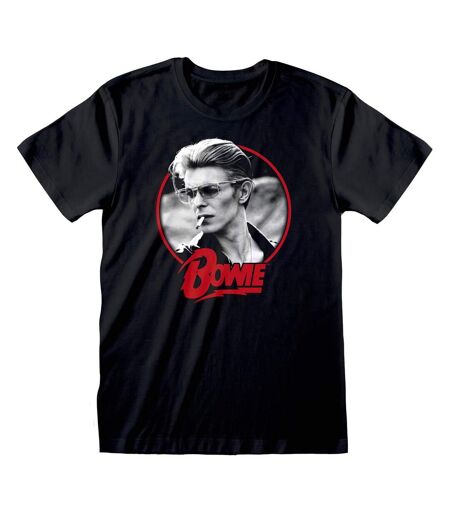 David Bowie - T-shirt SMOKING - Adulte (Noir) - UTHE645