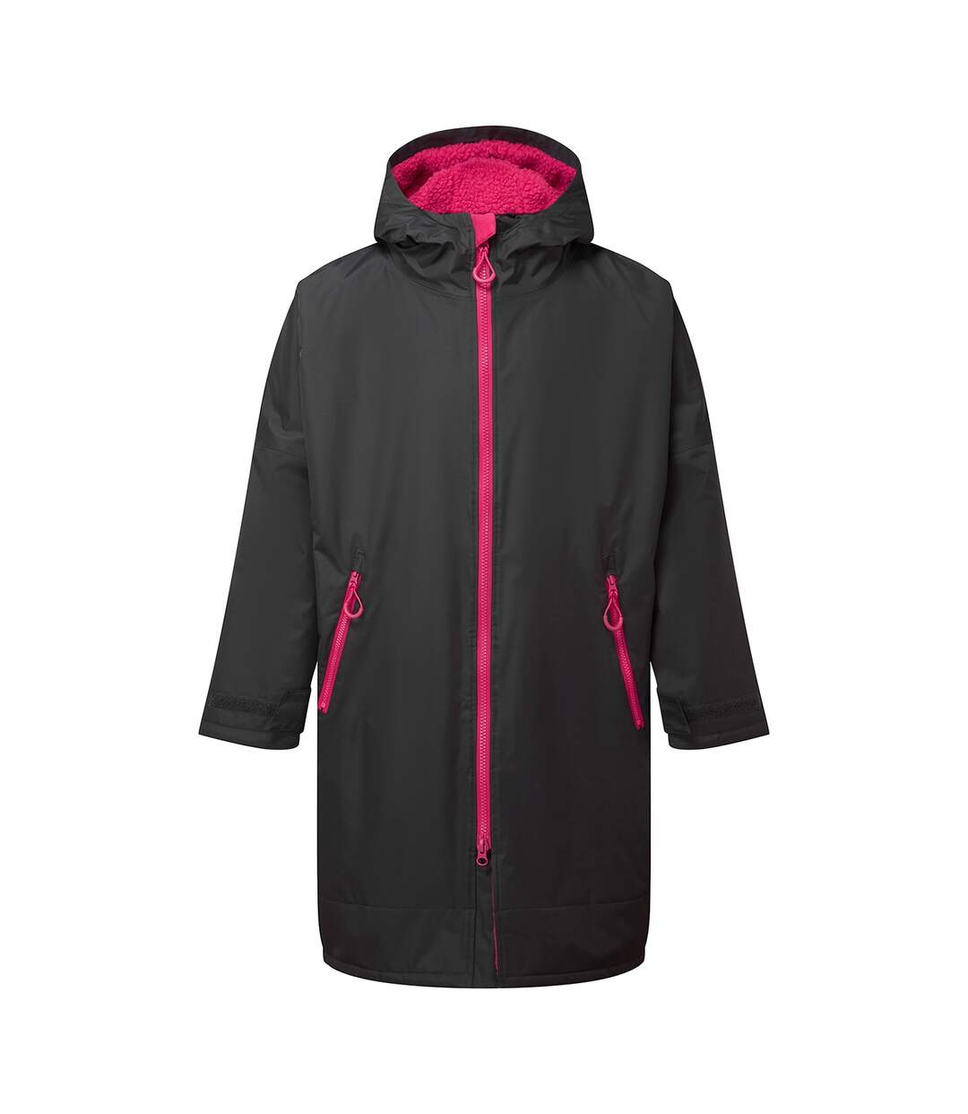 Peignoir À Langer Imperméable Adulte Charbon Rose Vif TriDri-1
