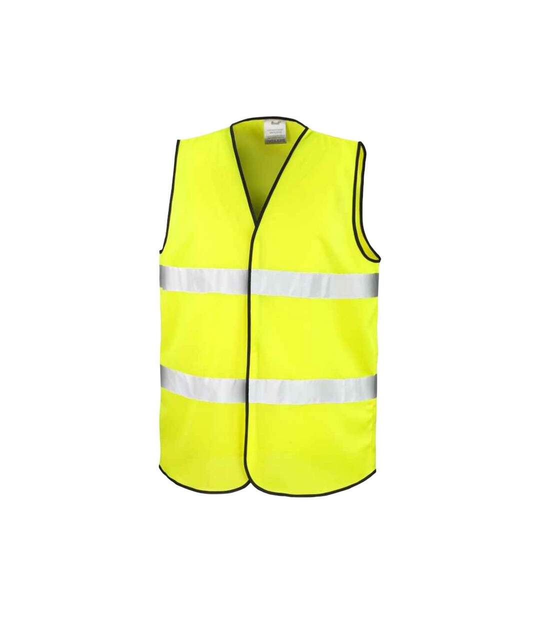 Adults unisex core motorist hi-vis vest fluorescent yellow Result-1