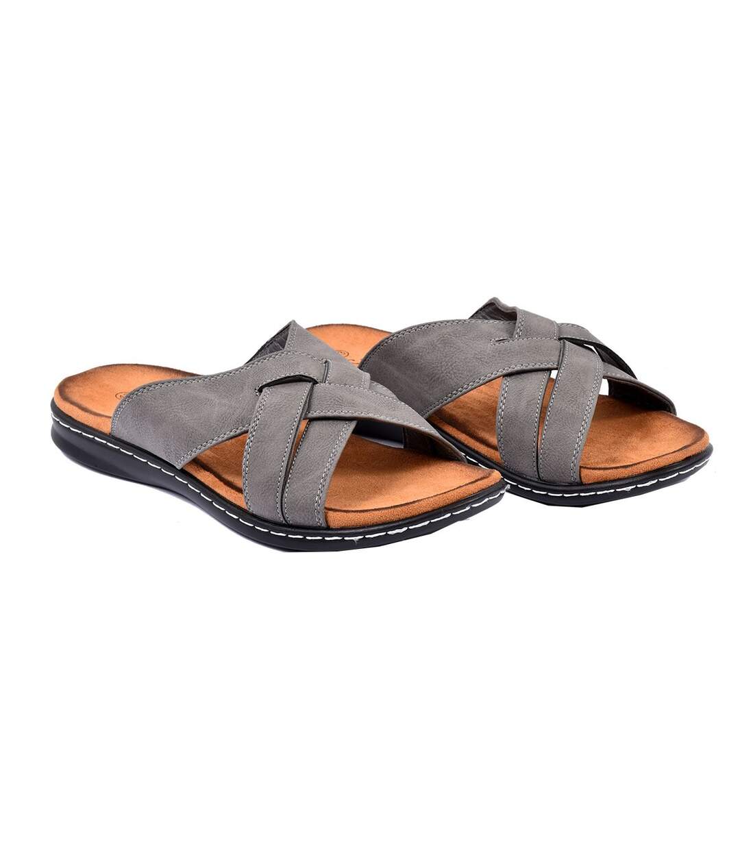 Sandales PREMIUM ouvertes SU2573 GRIS