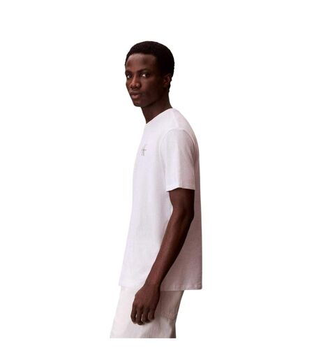 Mens Micro Logo T-shirt Bright White Calvin Klein