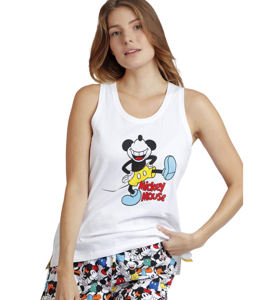 Pyjama short débardeur Mickey Fluor Disney Admas-3