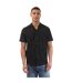 Mens Ellino Polyester Short-sleeved Shirt Black Hugo-2