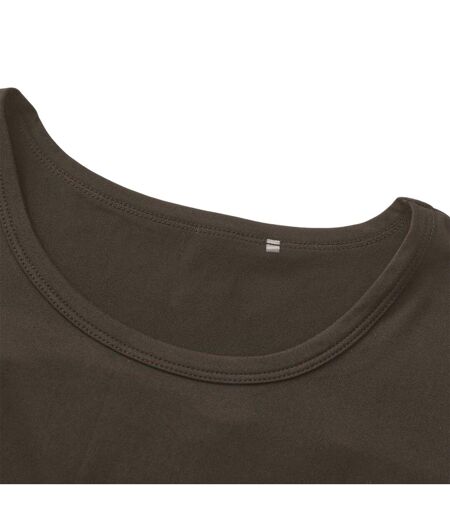 Womens/ladies Essential T-shirt Brown LA Gear