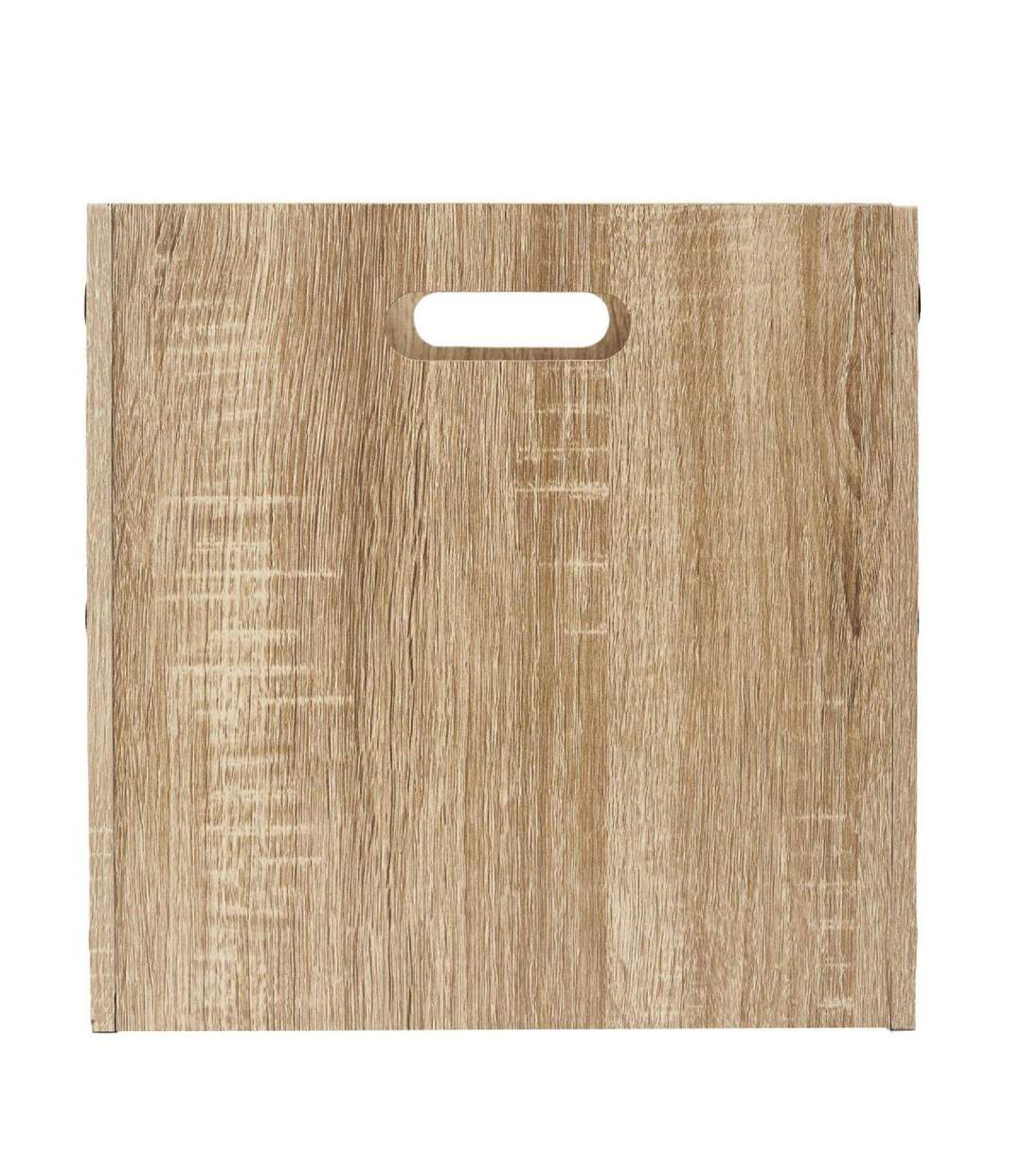 Cube de Rangement Bois 30x30cm Naturel-2
