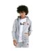 Sweat À Capuche Motif/style Uni Homme Gris Chiné Ellesse-4