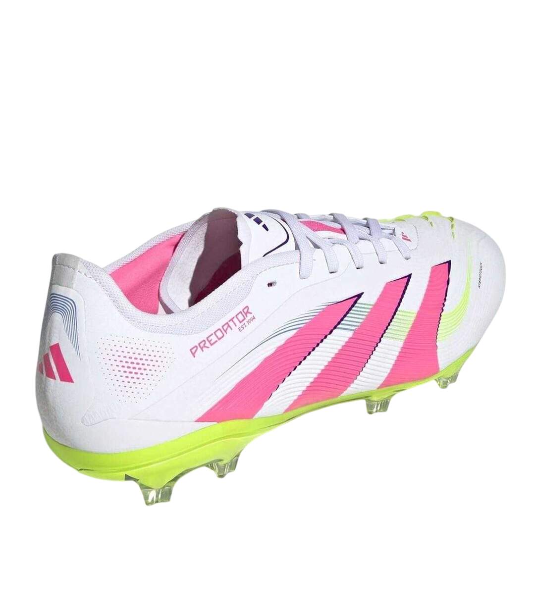 Mens Predator Pro Firm Ground Football Boots White Pink Adidas-2