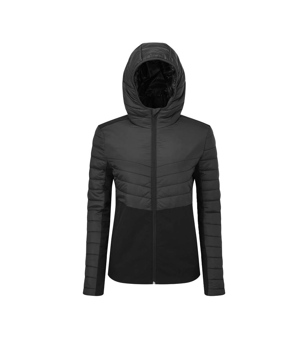 Womens/ladies hybrid insulated jacket black TriDri