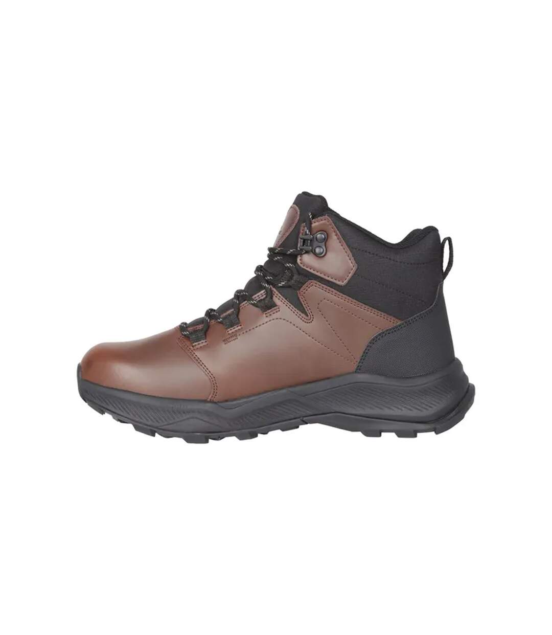 Mens Exploration Leather Waterproof Walking Boots Brown Mountain Warehouse-3