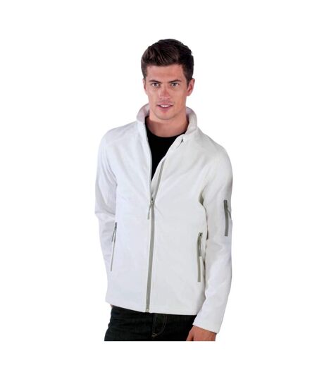 Kariban Mens Contemporary Softshell 3 Layer Performance Jacket (White)