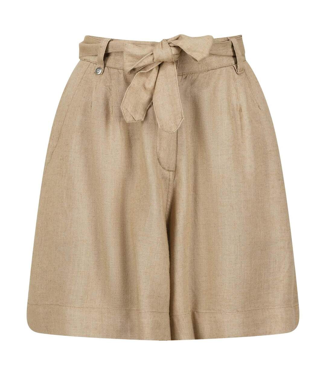 Womens/ladies Sabela Tie Belt Shorts Beige Regatta-3