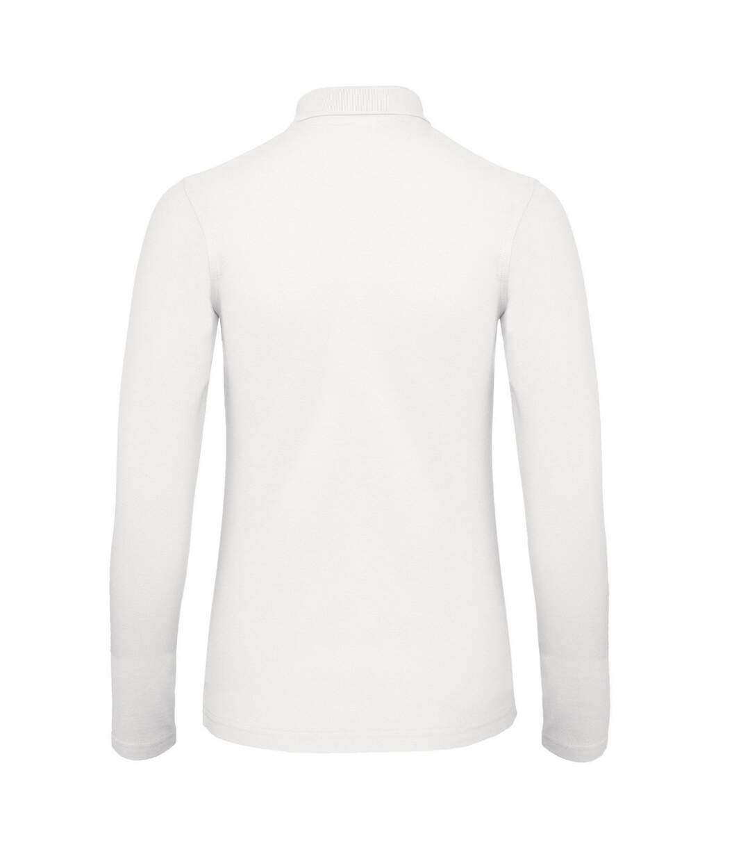 Polo Manches Longues Id.001 Femme Blanc B&C-2
