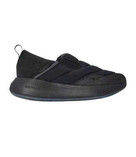 Womens/ladies Dmx Slip-in Flat Trainers Black Grey Reebok