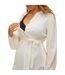 Womens/ladies Lia Maternity Long-sleeved Blouse Birch Mamalicious-4