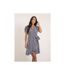 Robe courte portefeuille motifs INEZA - Dona X Lisa-1