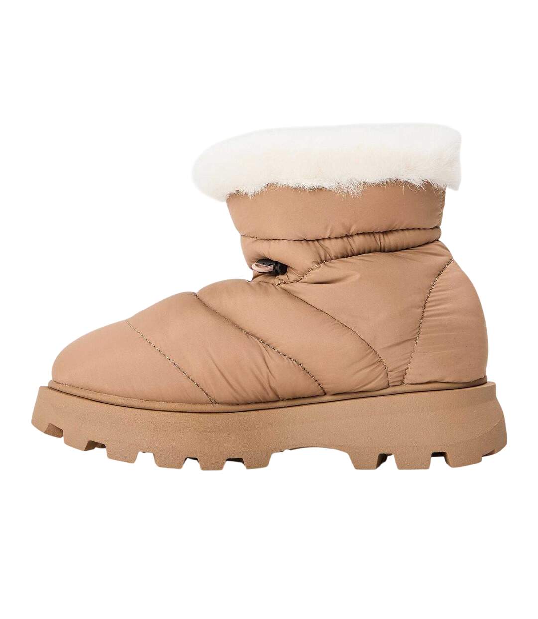 Womens/ladies Frostee Sheepskin Boots Tan Steve Madden-2
