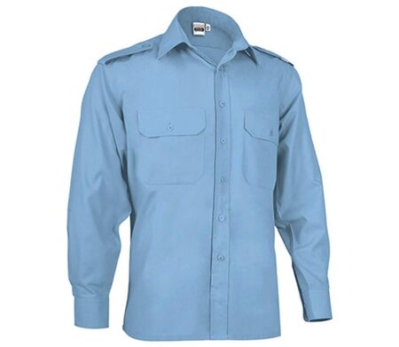 Chemise manches longues - Homme - VIGILANT ML - bleu ciel