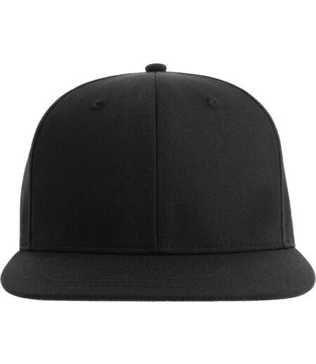 Unisex Adult James 6 Panel Recycled Polyester Snapback Cap Black Atlantis