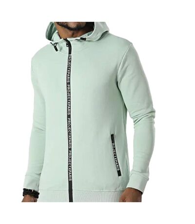Veste zippé à capuche vert homme project x paris basic zip - l