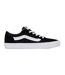 Mens Canvas Trainers Black White Vans-1