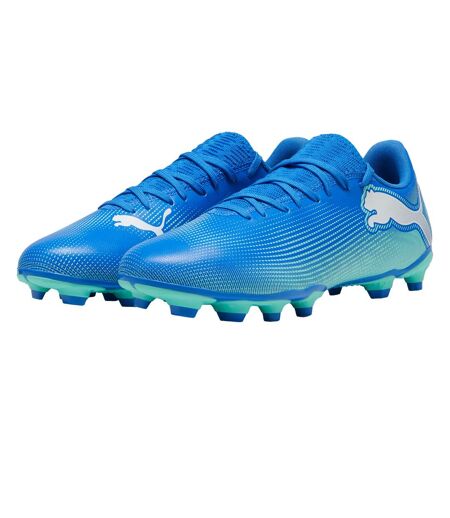 Mens Future 7 Play Firm Ground Football Boots Blue White Puma