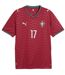 Mens Rafael Leao 2026 Portugal Home Shirt Red Puma-2