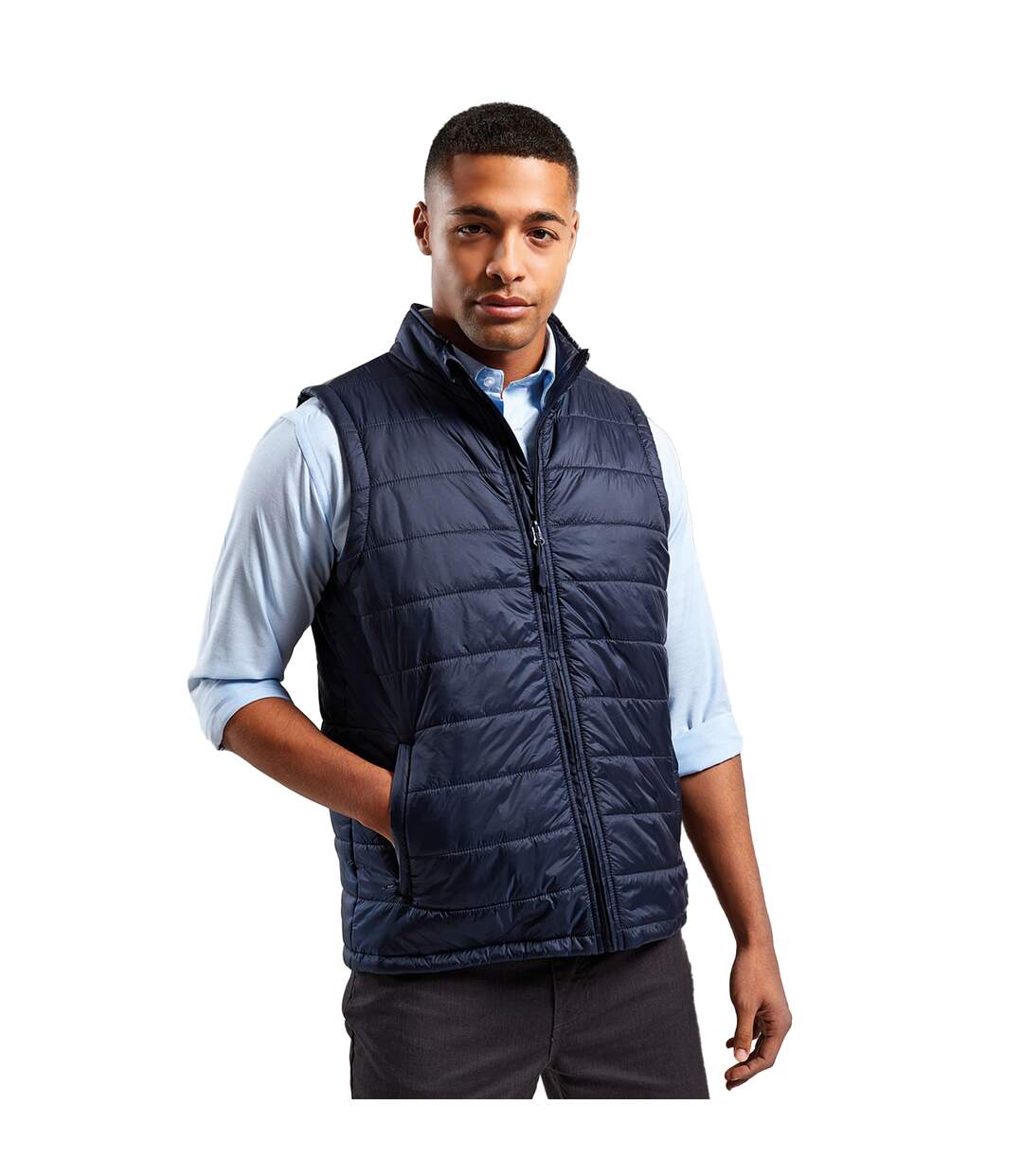 Veste sans manches recyclight homme bleu marine Premier