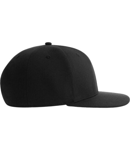 Unisex Adult James 6 Panel Recycled Polyester Snapback Cap Black Atlantis