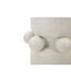 Vase Cylindrique en Céramique Bubbles 41cm Crème-4