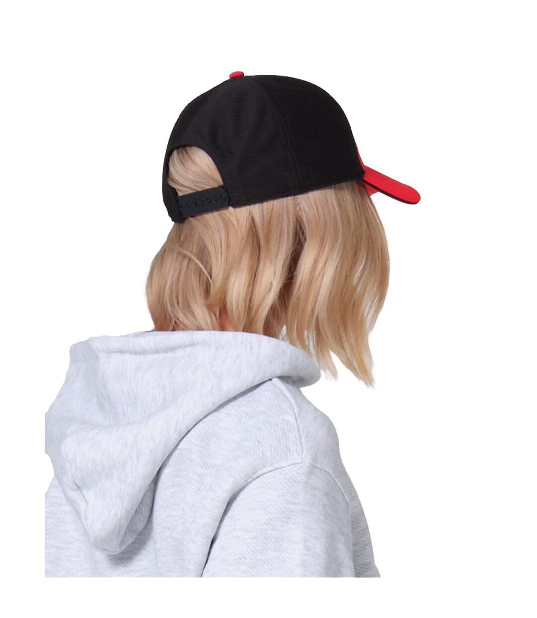 Casquette De Baseball Motif/style Détail Contrasté Club Rouge Noir Beechfield-3