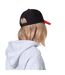Casquette De Baseball Motif/style Détail Contrasté Club Rouge Noir Beechfield-3