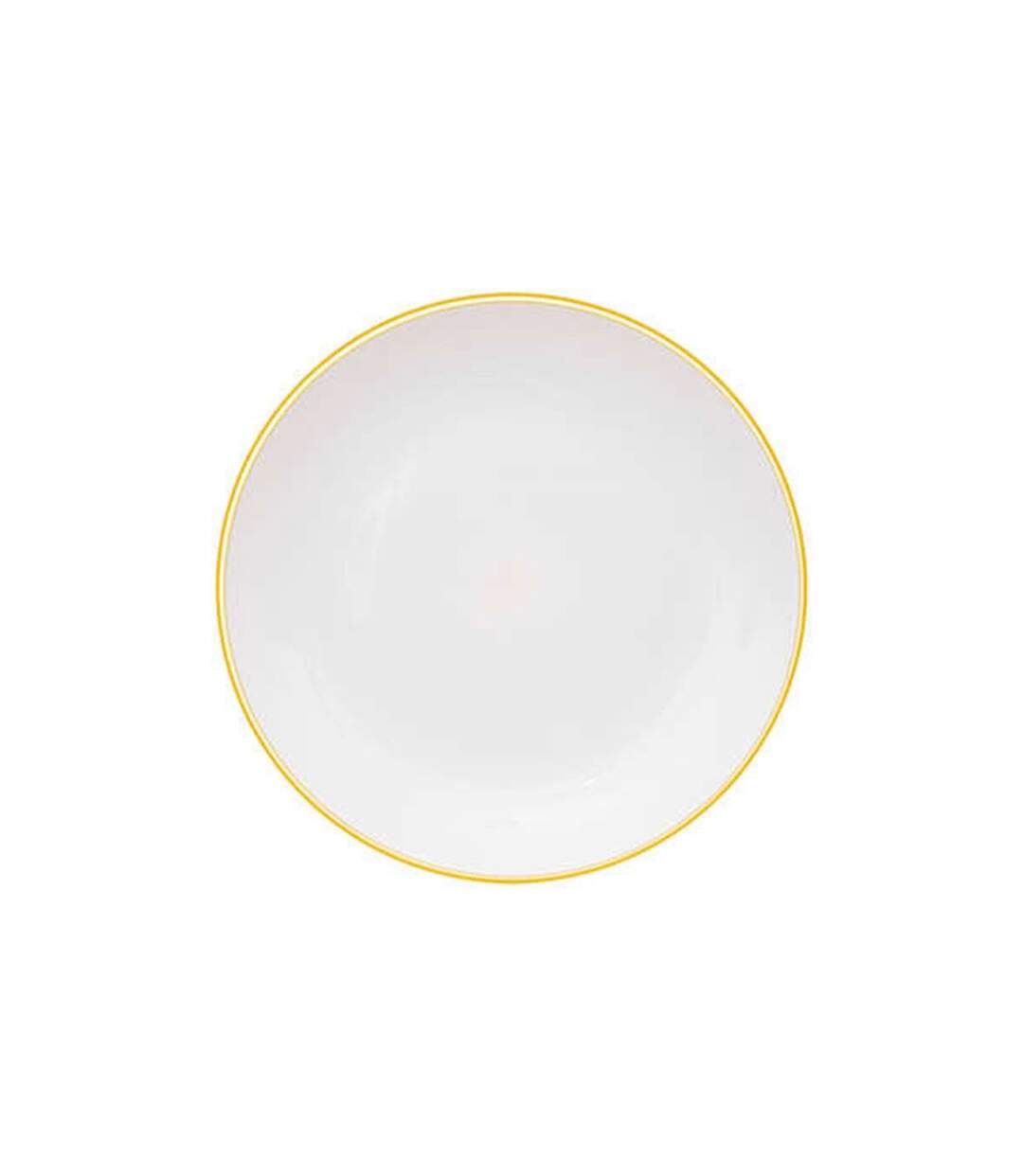 Lot de 6 Assiettes Plates Réutilisables Square 25cm Moutarde-1